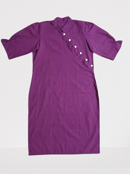 Elegance Unveiled Diagonal Purple Kurti