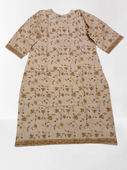 Brown Floral Kurti (Salwar included)