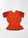 Orange Peplum Top