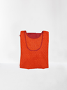 Orange Peplum Top