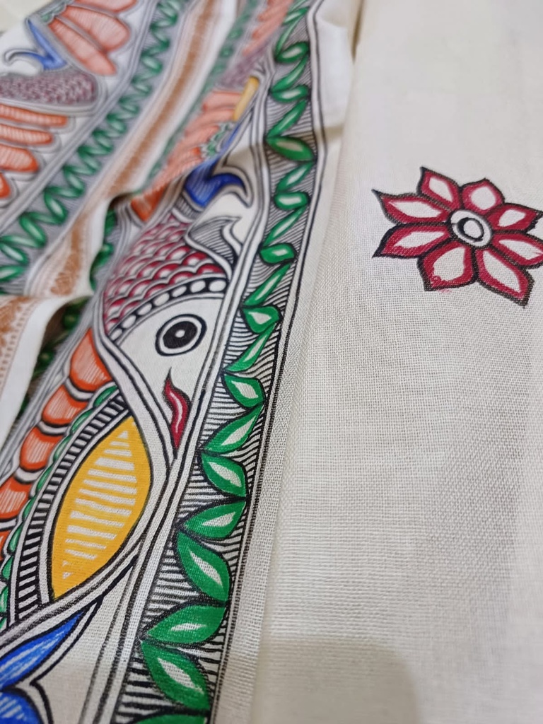 Madhubani Painting Dupatta