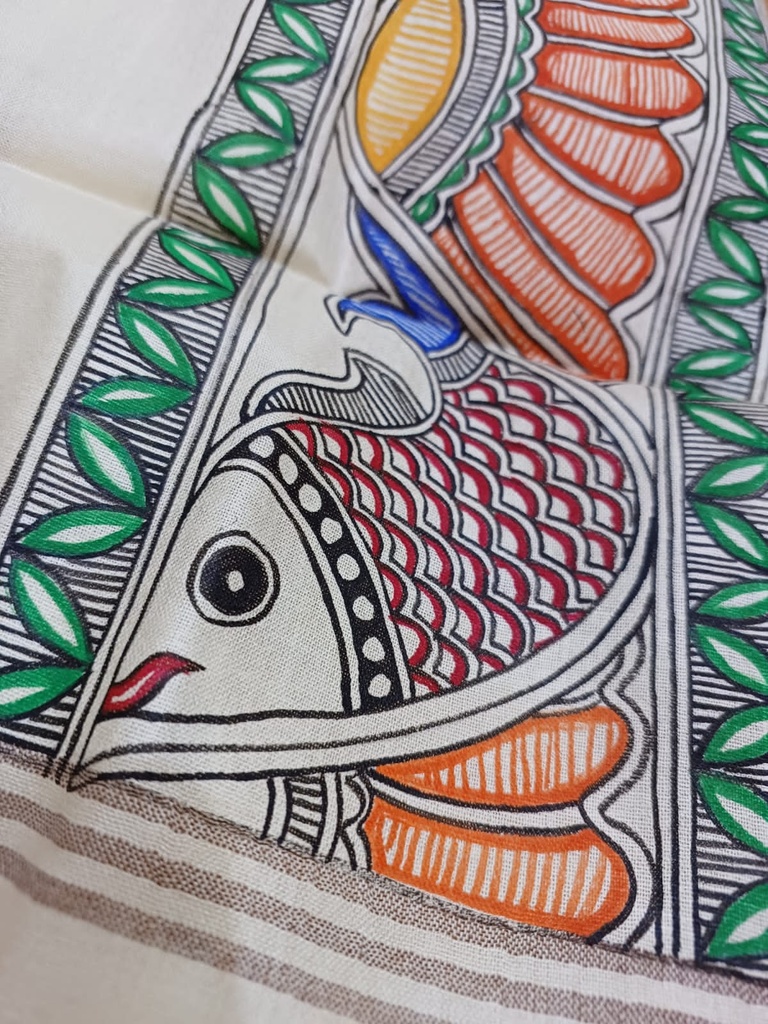 Madhubani Painting Dupatta