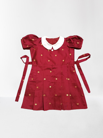 Maroon Baby Frock