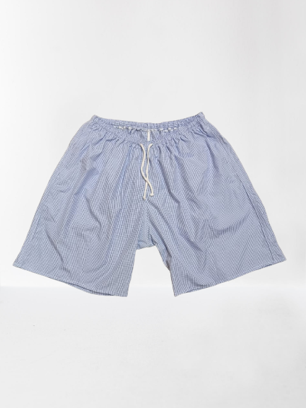 Blue Check Shorts