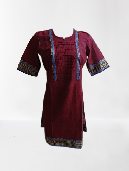 Maroon Kurti with Border