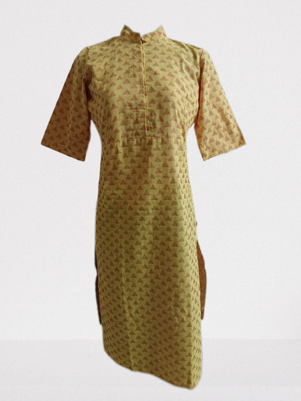 Sunshine Symmetry Frock-Style Kurti